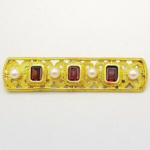 MFA Museum Fine Arts Byzantine Garnet Pearl .925